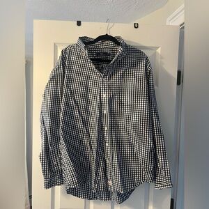 Vineyard Vines Navy and White Gingham Shirt